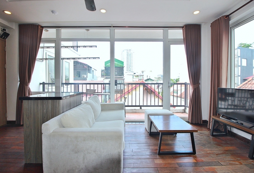 Good apartment with lots of natural light for rent in To Ngoc Van area, Tay Ho, Ha Noi